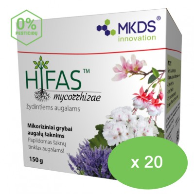 HIFAS - žydintiems augalams, mikoriziniai grybai, MAXI pakuotė (kaina nurodyta 1 vnt.)